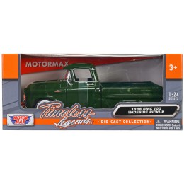 1958 GMC 100 Wideside Pickup Truck Green 'Timeless Legends' Series 1/24 Diecast Model Car by Motormax