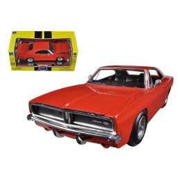 1969 Dodge Charger R/T Orange 'Muscle Car Collection' 1/25 Diecast Model Car by New Ray