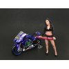 Umbrella Girl I Figure For 1:24 Scale Models by American Diorama