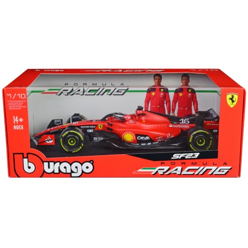 Ferrari SF-23 #16 Charles Leclerc Formula One F1 World Championship (2023) 'Formula Racing' Series 1/18 Diecast Model Car by Bburago