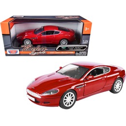 Aston Martin DB9 Coupe Red 'Timeless Legends' 1/24 Diecast Model Car by Motormax