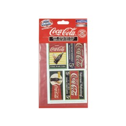 1940's Thru 1960's 'Coca-Cola' Building Signs Decals for 1/87 (HO) Scale Models by Classic Metal Works