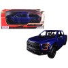 2017 Ford F-150 Raptor Pickup Truck Blue with Black Wheels 1/27 Diecast Model Car by Motormax