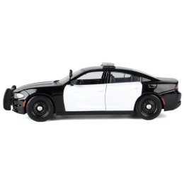 2023 Dodge Charger Pursuit Police Car Black and White 'Law Enforcement and Public Service' Series 1/24 Diecast Model Car by Motormax