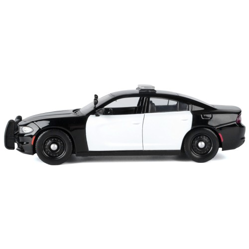 2023 Dodge Charger Pursuit Police Car Black and White 'Law Enforcement and Public Service' Series 1/24 Diecast Model Car by Motormax