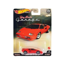 Lamborghini Countach LP 5000 QV Red 'Jay Leno’s Garage' Diecast Model Car by Hot Wheels