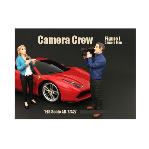 Camera Man Figurine I 'Camera Crew' for 1/18 Scale Models by American Diorama