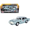 Aston Martin DB5 RHD (Right Hand Drive) #5 Light Blue Metallic 'GT Racing' Series 1/24 Diecast Model Car by Motormax