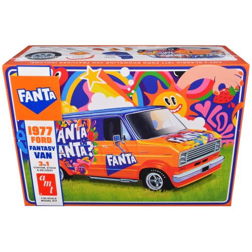 Skill 2 Model Kit 1977 Ford Custom Van 'Fanta' 1/25 Scale Model by AMT