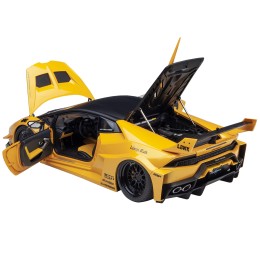 Lamborghini Huracan GT 'LB-Silhouette Works' Yellow Metallic with Black Top 1/18 Model Car by Autoart