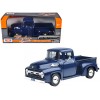 1956 Ford F-100 Pickup Truck Blue 1/24 Diecast Model Car by Motormax