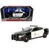 2023 Dodge Charger Pursuit Police Car 'LAPD (Los Angeles Police Department)' Black and White 'Law Enforcement and Public Service' Series 1/24 Diecast Model Car by Motormax