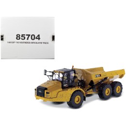 CAT Caterpillar 745 Articulated Truck with Operator (Dirty Version) 'Weathered' Series 1/50 Diecast Model by Diecast Masters
