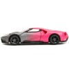 2017 Ford GT Gray Metallic and Pink Gradient 'Pink Slips' Series 1/32 Diecast Model Car by Jada