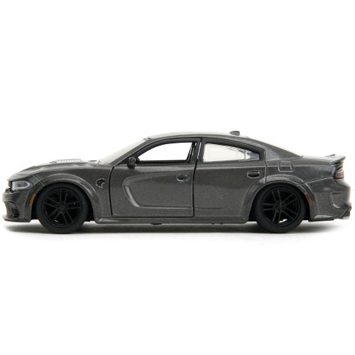 2021 Dodge Charger SRT Hellcat Gray Metallic 'Fast X' (2023) Movie 'Fast & Furious' Series 1/32 Diecast Model Car by Jada