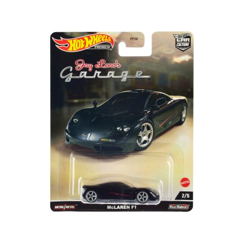 McLaren F1 Black with Red Stripes 'Jay Leno’s Garage' Diecast Model Car by Hot Wheels