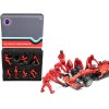 Formula One F1 Pit Crew 7 Figurine Set Team Red for 1/43 Scale Models by American Diorama