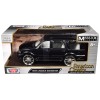 1998 Lincoln Navigator Black Metallic with White Interior 'Maxx Design' 'American Classics' Series 1/24 Diecast Model Car by Motormax