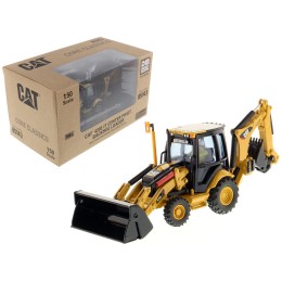 CAT Caterpillar 420E Center Pivot Backhoe Loader with Working Tools with Operator 'Core Classics Series' 1/50 Diecast Model by Diecast Masters