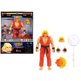 Ken 6' Moveable Figure with Accessories and Alternate Head and Hands 'Ultra Street Fighter II: The Final Challengers' (2017) Video Game Model by Jada