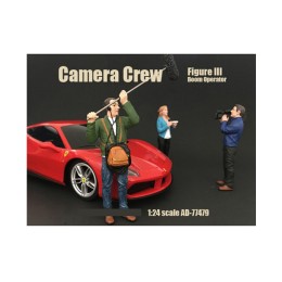 Camera Crew Figure III 'Boom Operator' For 1:24 Scale Models by American Diorama
