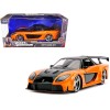 Han's Mazda RX-7 RHD (Right Hand Drive) Orange and Black 'Fast & Furious' Movie 1/24 Diecast Model Car by Jada