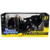 JDM Flatbed Truck Matt Black and 1986 Audi Sport Quattro S1 E2 Matt Black 'Muscle Transports' Series 1/64 Diecast Models by Muscle Machines