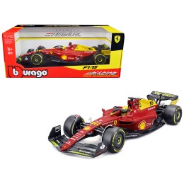 Ferrari F1-75 #16 Charles Leclerc 'Giallo Modena' 2nd Place Formula One F1 Italian GP (2022) 'Formula Racing' Series 1/18 Diecast Model Car by Bburago