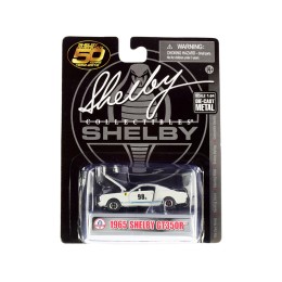 1965 Ford Mustang Shelby GT350R #98B 'Terlingua Racing Team' White with Blue Stripes 'Shelby American 50 Years' (1962-2012) 1/64 Diecast Model Car by Shelby Collectibles