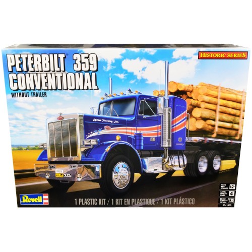 Level 4 Model Kit Peterbilt 359 Conventional Truck Tractor (without Trailer) 'Historic Series' 1/25 Scale Model by Revell