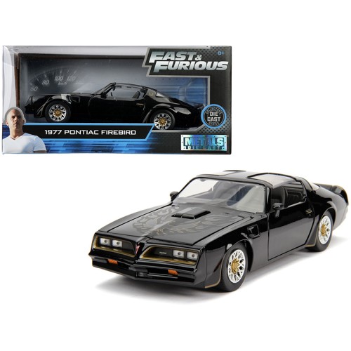Tego’s 1977 Pontiac Firebird Black 'Fast & Furious' Movie 1/24 Diecast Model Car by Jada