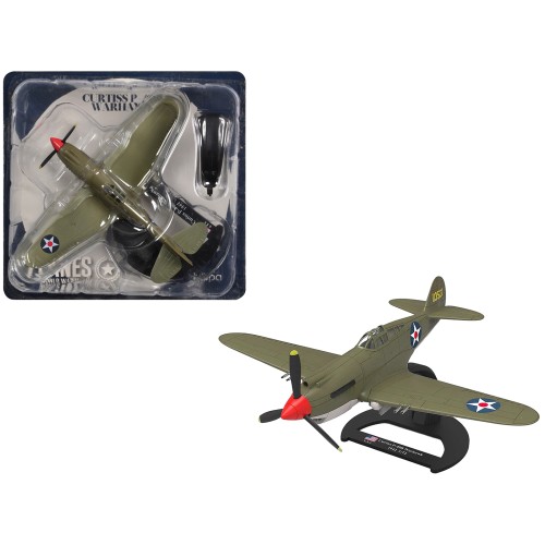 Curtiss P-40B Warhawk Aircraft 'Hawaii' (1945) United States Army Air Forces 'Planes of World War II' Series 1/72 Diecast Model Airplane by Luppa
