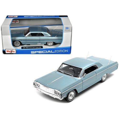 1964 Chevrolet Impala SS Blue Metallic 'Special Edition' Series 1/26 Diecast Model Car by Maisto