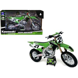 Kawasaki KX450SR Dirt Bike Motorcycle #21 Jason Anderson Green and Black 'Kawasaki Racing Team' 1/6 Model by New Ray