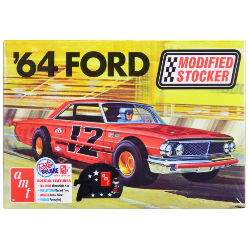 Skill 2 Model Kit 1964 Ford Galaxie 'Modified Stocker' 1/25 Scale Model by AMT
