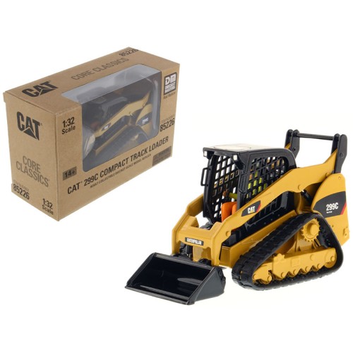 CAT Caterpillar 299C Compact Track Loader with Work Tools and Operator 'Core Classics' Series 1/32 Diecast Model by Diecast Masters