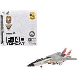Grumman F-14D Tomcat Fighter Aircraft 'VF-31 Tomcatters USS Theodore Roosevelt The Last Flight' (2006) United States Navy 1/72 Diecast Model by JC Wings