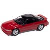 1991 Mitsubishi Eclipse GSX Maranello Red with Black Top 'Import Legends' Series 1/64 Diecast Model Car by Auto World