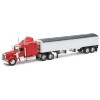 Kenworth W900 Grain Truck Red and White 'Long Haul Truckers' Series 1/32 Diecast Model by New Ray