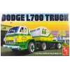 Skill 3 Model Kit 1966 Dodge L700 Truck with Flatbed Racing Trailer 1/25 Scale Model by AMT