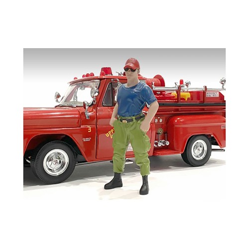 'Firefighters' Off Duty Figure for 1/18 Scale Models by American Diorama