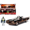 Model Kit Classic Batmobile Black with Batman Diecast Figure 'Batman' (1966-1968) TV Series 'Build N' Collect' 1/24 Diecast Model Car by Jada