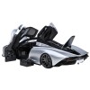 McLaren Speedtail Supernova Silver Metallic with Black Top and Suitcase Accessories 1/18 Model Car by Autoart