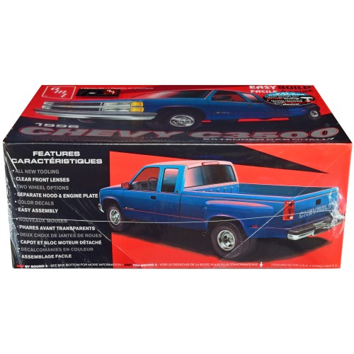 Skill 2 Model Kit 1996 Chevrolet C3500 Extended Cab Dually Pickup Truck 'Easy Build' 1/25 Scale Model by AMT