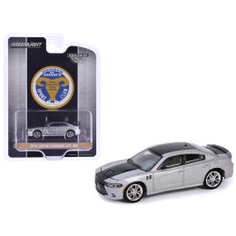 2018 Dodge Charger SRT 392 Silver Metallic with Black Stripe 'Mr. Norm Heritage GSS Charger' 'Hobby Exclusive' Series 1/64 Diecast Model Car by Greenlight