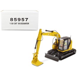 CAT Caterpillar 315 Track Type Hydraulic Excavator Yellow with Operator 'High Line' Series 1/50 Diecast Model by Diecast Masters