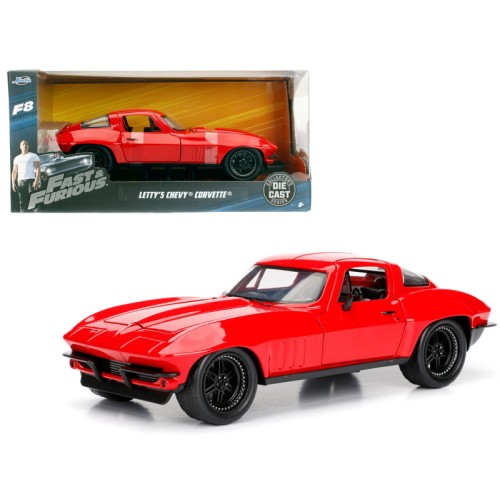 Letty's Chevrolet Corvette Fast & Furious F8 'The Fate of the Furious' Movie 1/24 Diecast Model Car by Jada