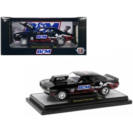 1969 Chevrolet Camaro SS/RS Black 'B&M Racing' Limited Edition to 6650 pieces Worldwide 1/24 Diecast Model Car by M2 Machines