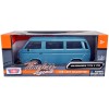 Volkswagen Type 2 (T3) Van Blue 'Timeless Legends' Series 1/24 Diecast Model Car by Motormax