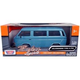 Volkswagen Type 2 (T3) Van Blue 'Timeless Legends' Series 1/24 Diecast Model Car by Motormax